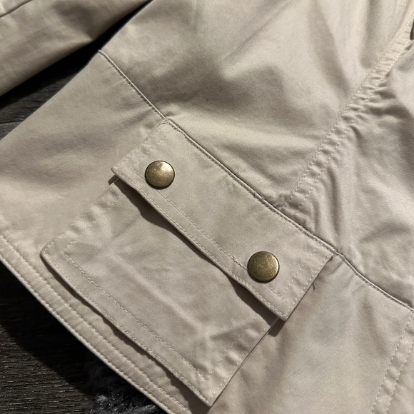 Khaki Ruffle Jacket - Picture 3 of 8